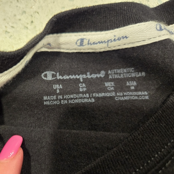 Champion Long Sleeve Women’s T-Shirt in Cream and Black; size small - Picture 4 of 10